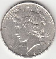 USA -- Peace - Dollar 1922 -vz