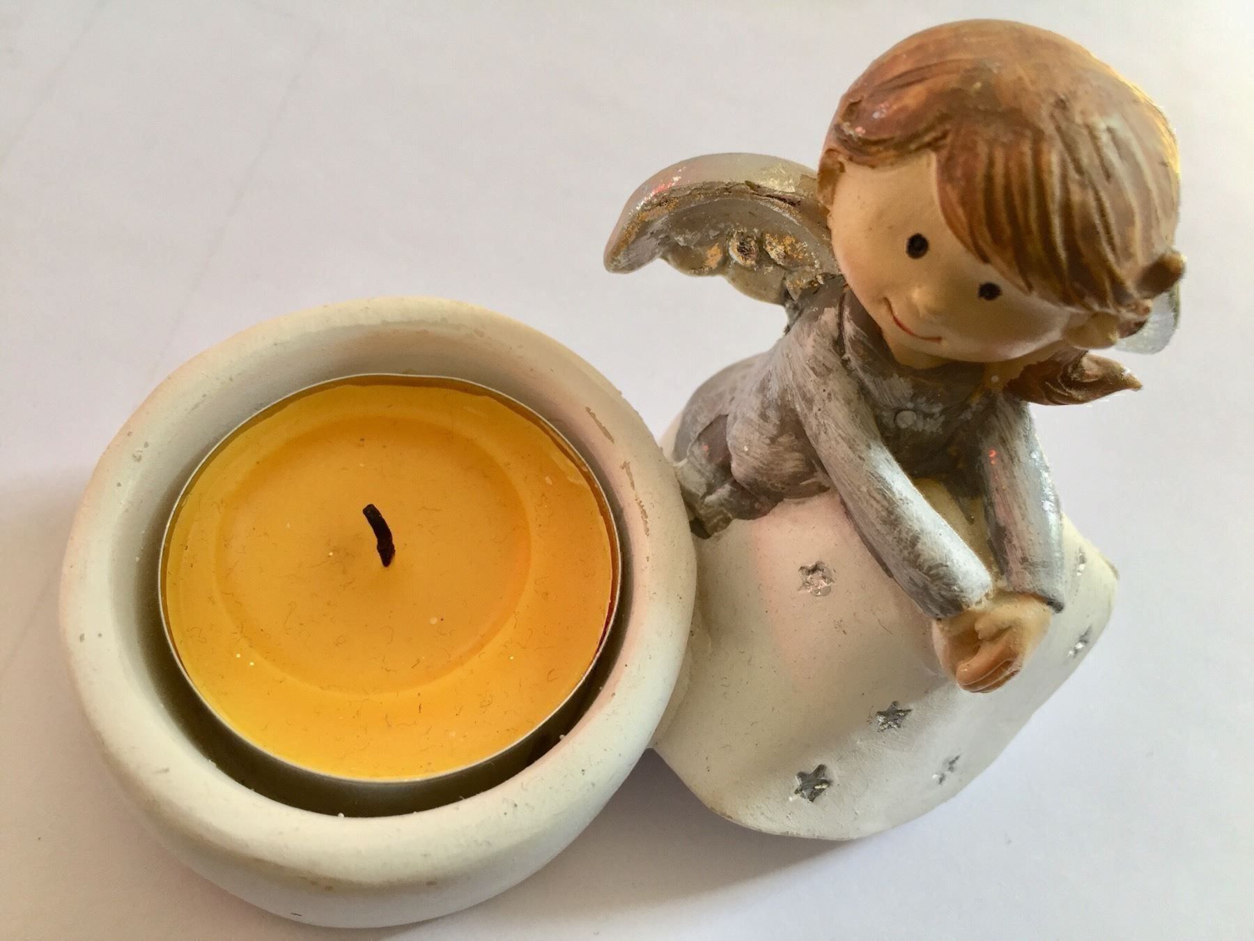 Statuette: 2 Engel  + 1 Weihnachtsmann – Usato da Gerlikon venduto da jabadabadu 2