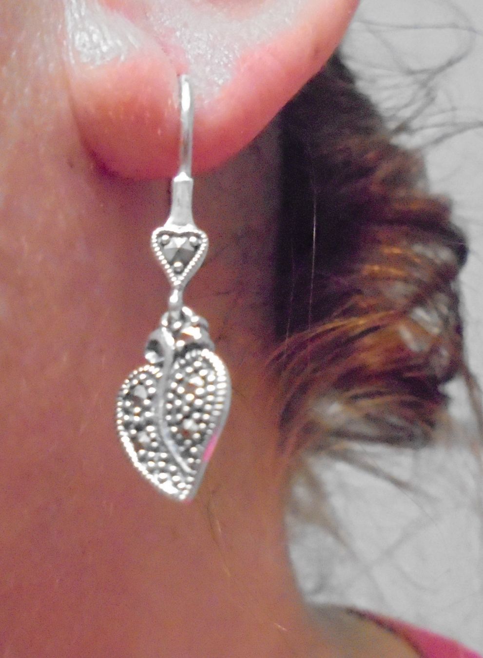 Orecchini pendenti & Orecchini a lobo: Echtschmuck: Markasit-Silberohrhänger – Nuovo (secondo la descrizione) da Zuchwil venduto da maumauchi 8