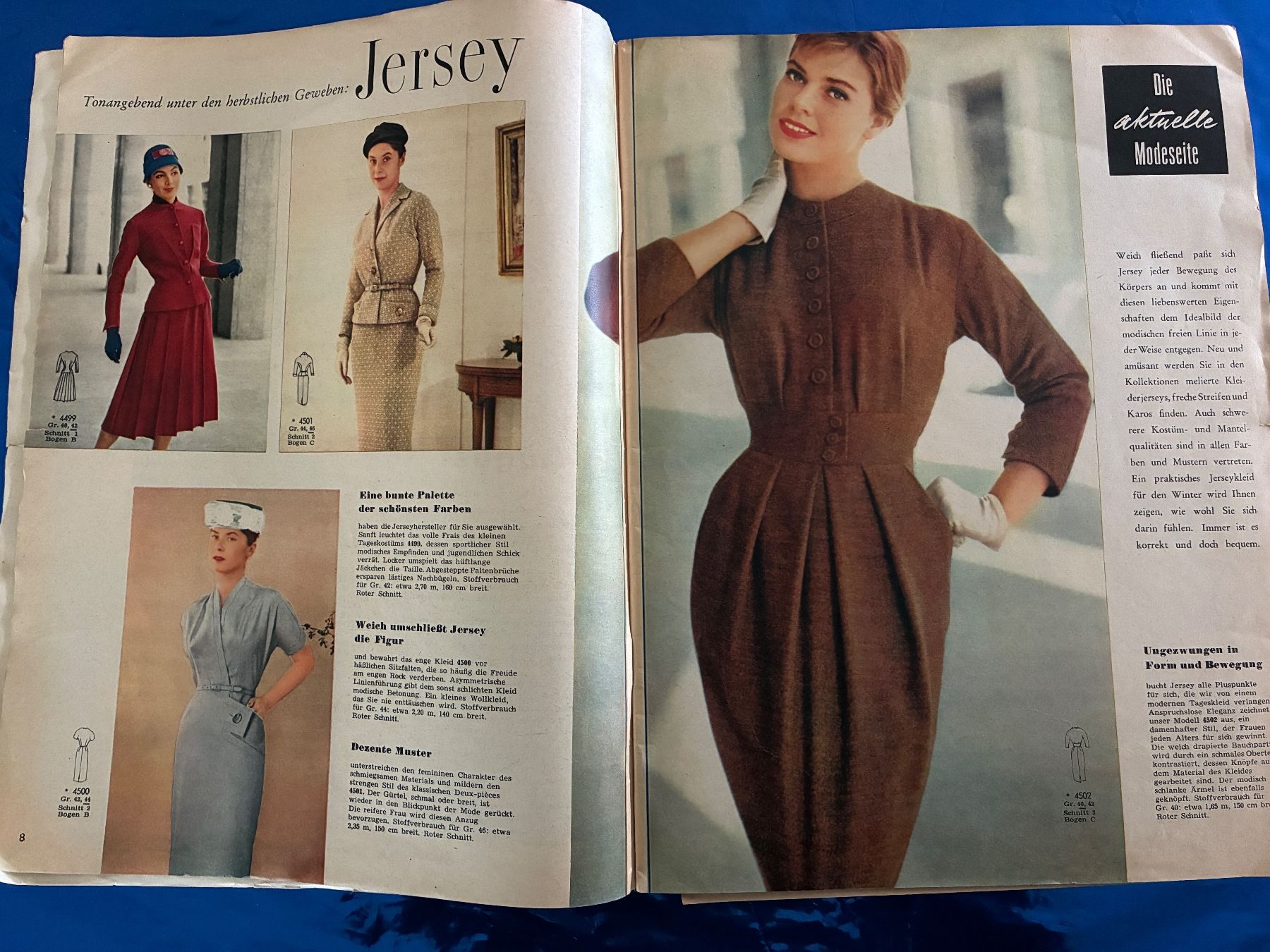 Cartamodelli: Burda Moden 1957 Schnittmuster Nähen Mode Design 50ziger – Usato da Aarwangen venduto da nemkin61 2