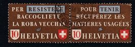 1942 Senkrechtes Paar französisch / italienisch Zunr. Z34e