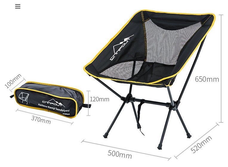 Stühle: Chaise camping confortable pliante portable facile à ranger – Neu und originalverpackt aus Morges von All4nature 1