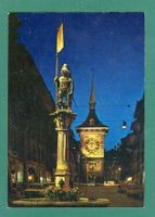 Bern, Zeitglockenturm bei Nacht, ungelaufen, ca. 1968