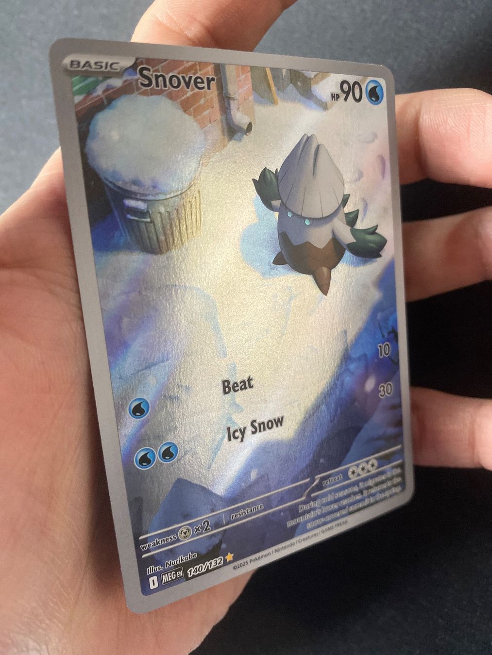 Pokémon Carte collezionabili: Snover 140 - Shnebedeck - Illust. Rare - Mega Evolution - EN – Nuovo (secondo la descrizione) da Hausen AG venduto da Shrade 1