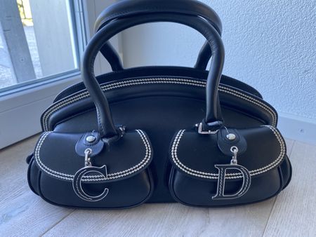 Christian Dior Vintage Tasche – schwarz, Leder