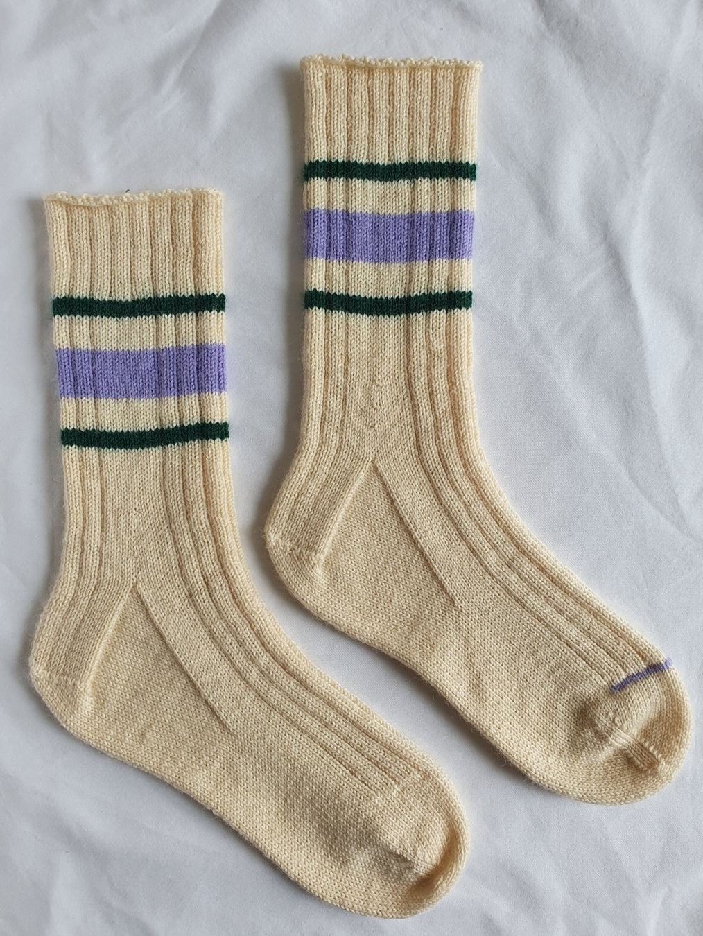 Calze: Handgestrickte Socken, Gr. 38/39, Wollsocken, Geschenk – Nuovo e nell'imballaggio originale da Neunkirch venduto da Sandramay 3