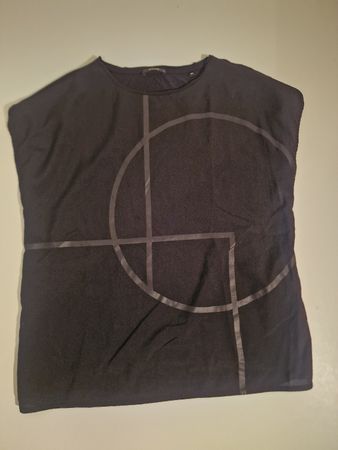 Tiefschwarzes T-Shirt von OPUS, Gr 38
