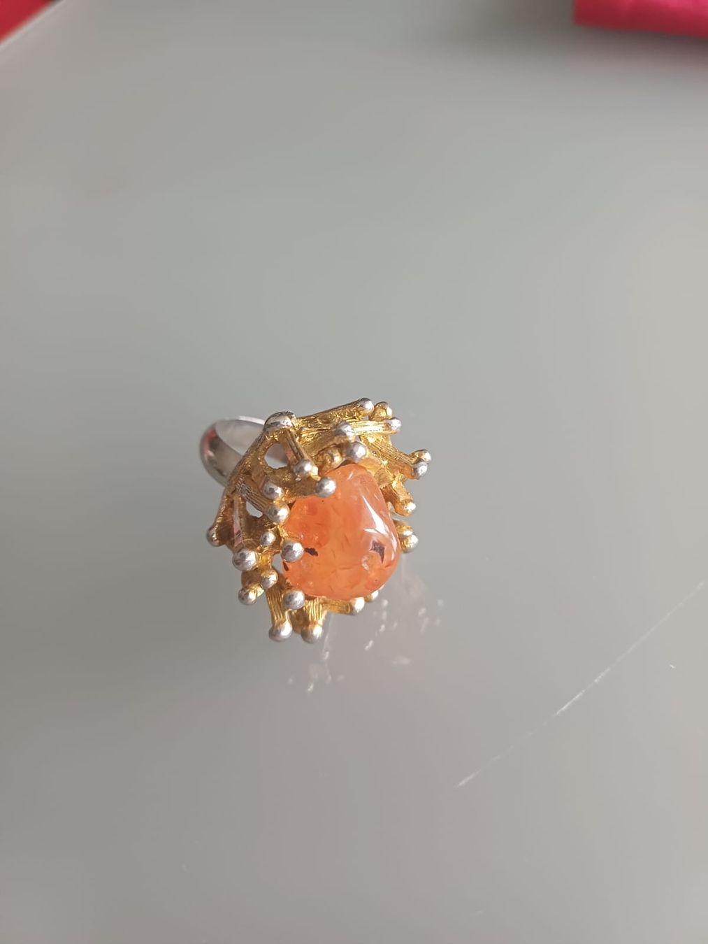 Ringe: Bague avec pierre Cornaline – Gebraucht aus Collonges von cam_72xf 4