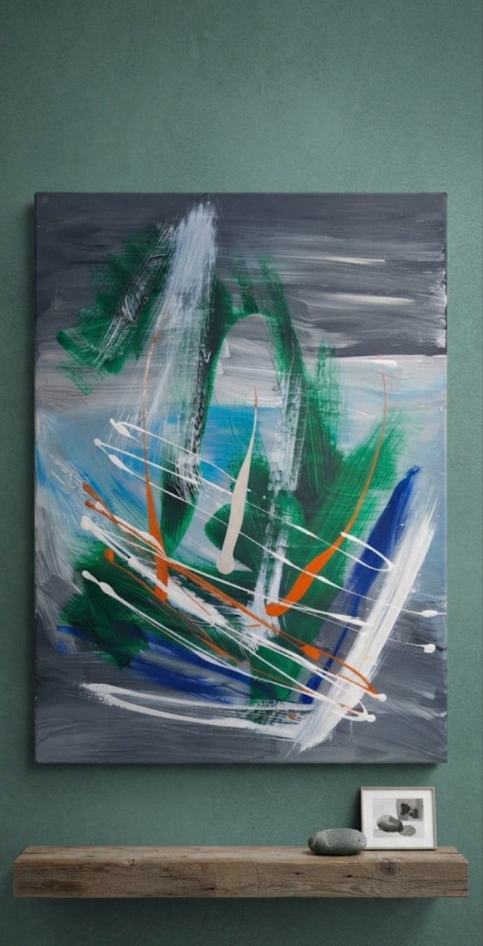 Gemälde: Gemälde "Chaos" handmade 50×70 – Neu (gemäss Beschreibung) aus Riehen von Steinbock1970