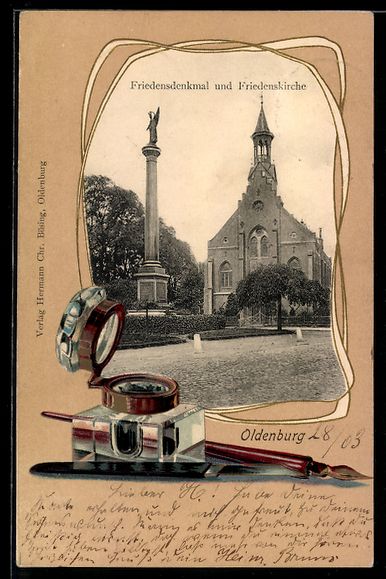 Cartes postales: Grusskarten-AK Oldenburg / O., Friedensd – D'occasion à Berlin par bartko-reher