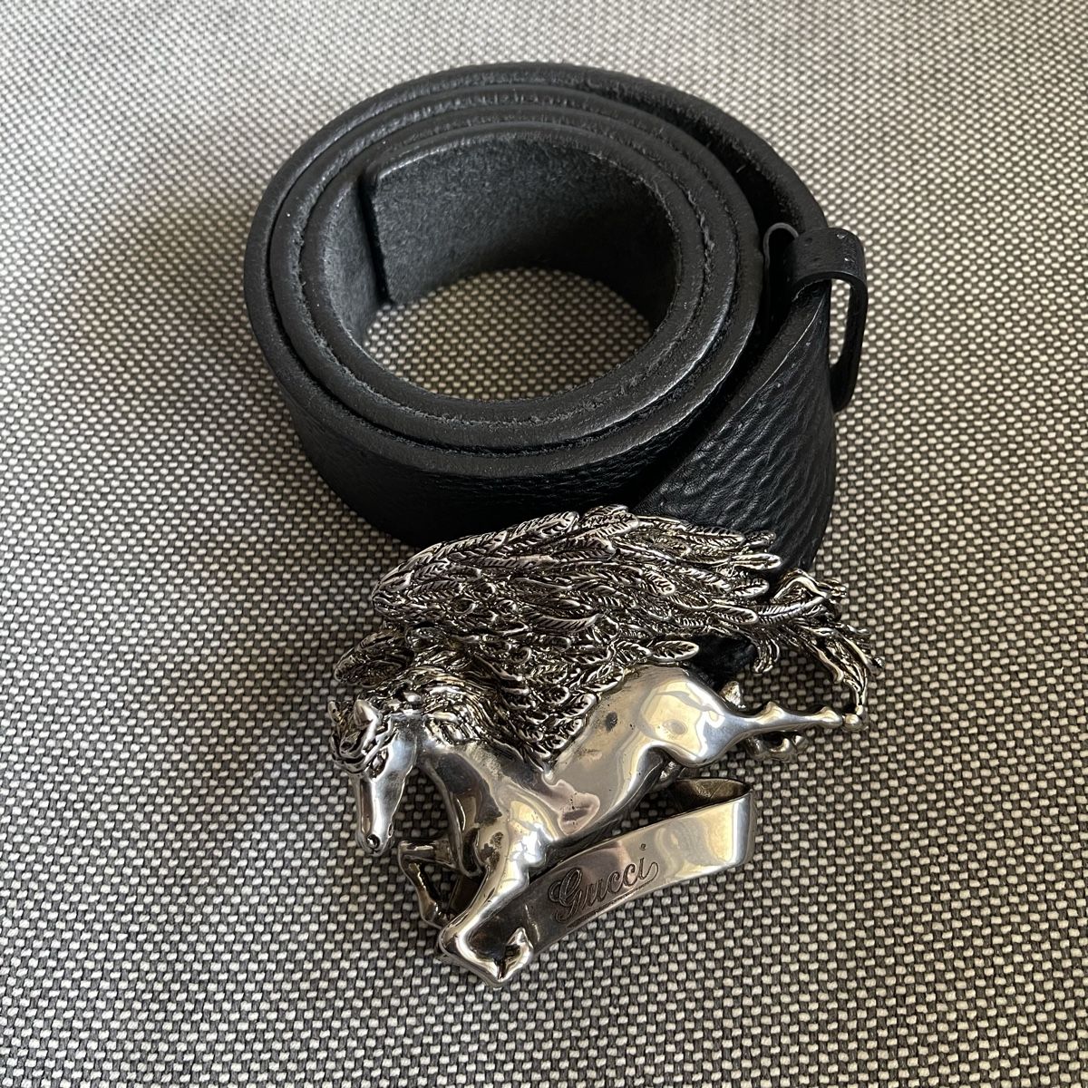 Gucci Cinture: Rare Gucci Pegasus leder gürtel, gr. 85 – Nuovo (secondo la descrizione) da Bern venduto da dek_7bjd