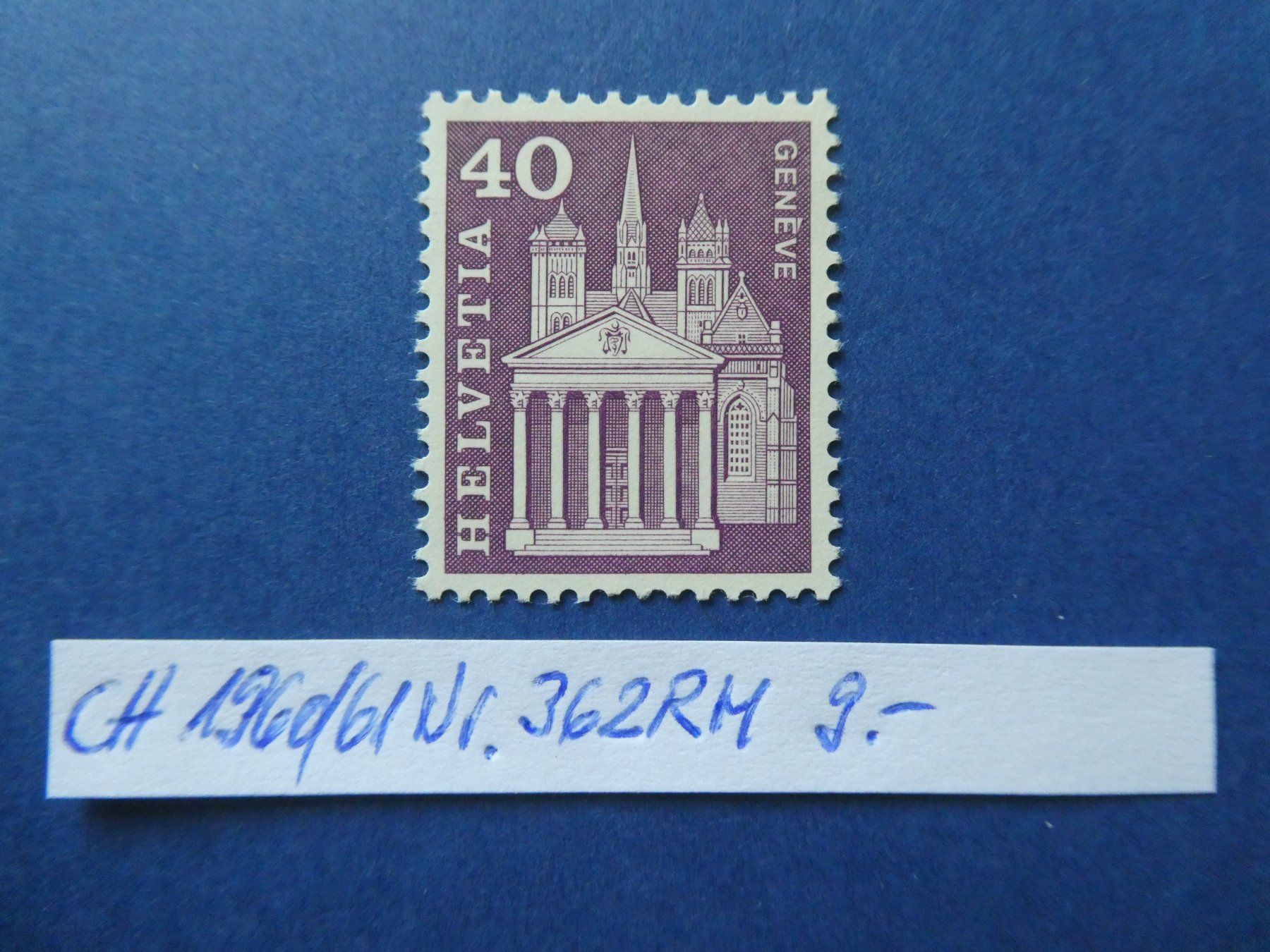 Tutti i francobolli: CH 1960/61 Nr. 362RM postfrisch ** – Usato da Lausen venduto da Herbamare01