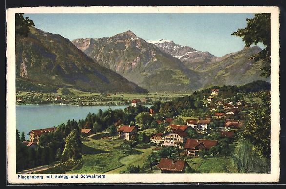 Cartoline postali: Ringgenberg, Teilansicht mit Sulegg und  – Usato da Berlin venduto da bartko-reher