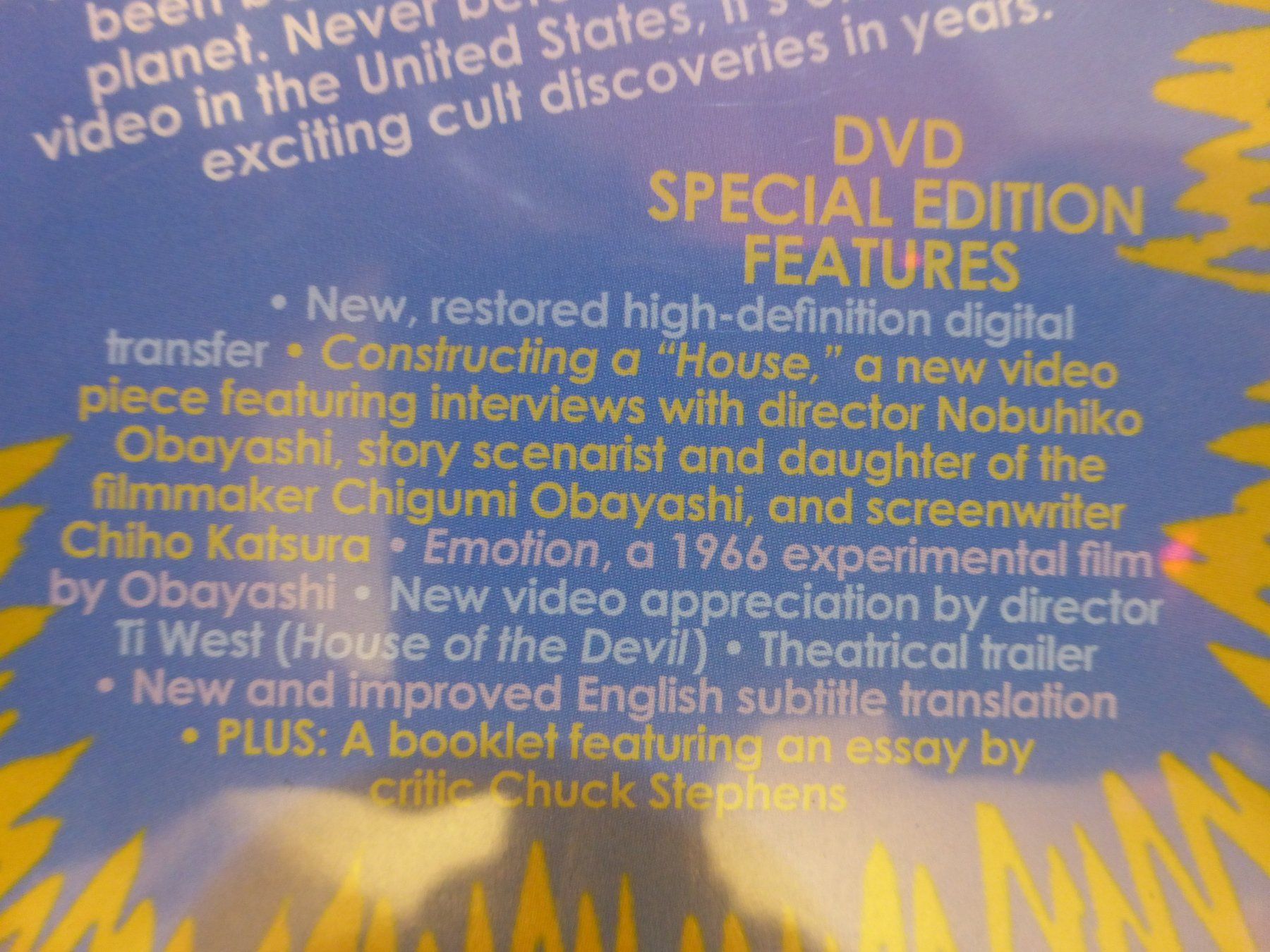 Tutti i DVDs: House Japan Psychedelic Horror Criterion Collection DVD – Usato da Zumikon venduto da psisound 2