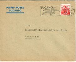 Brief, Park - Hotel Lugano