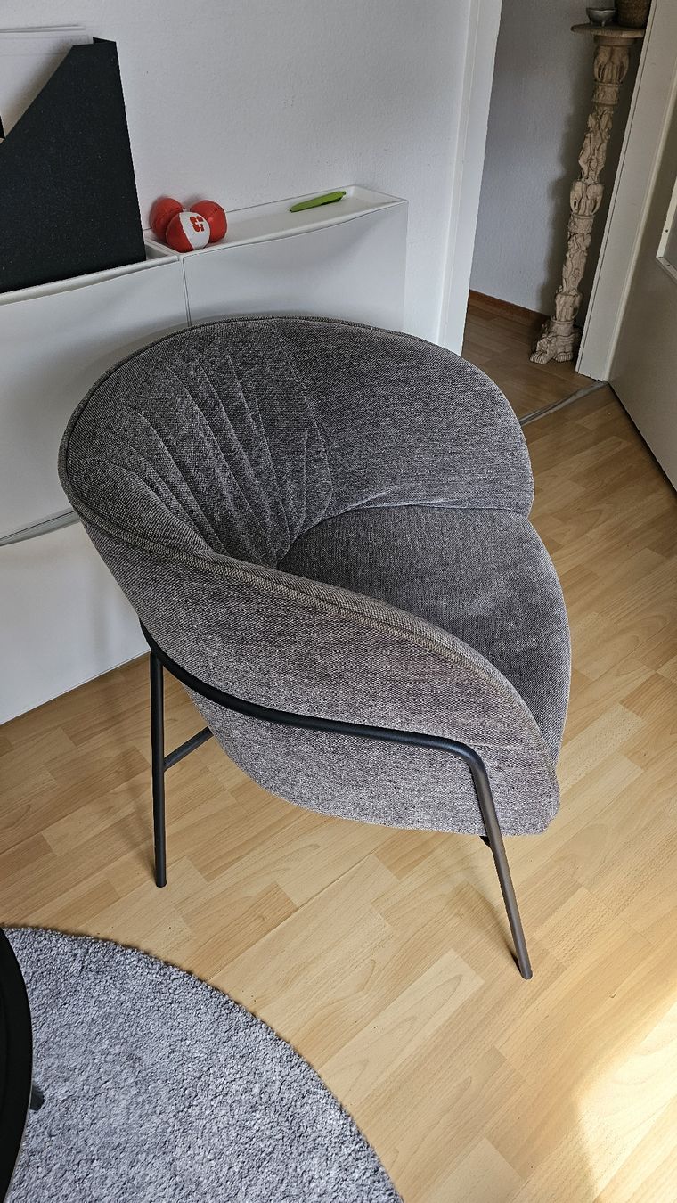 Poltrone: 3x moderner Lounge-Sessel grau – einzeln oder als Set – Usato da St. Gallen venduto da Deatinspace 1