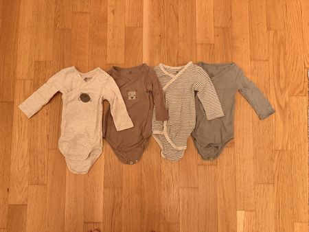 Lot de 4 body manches longues