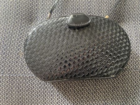 Schwarze Lack-Clutch