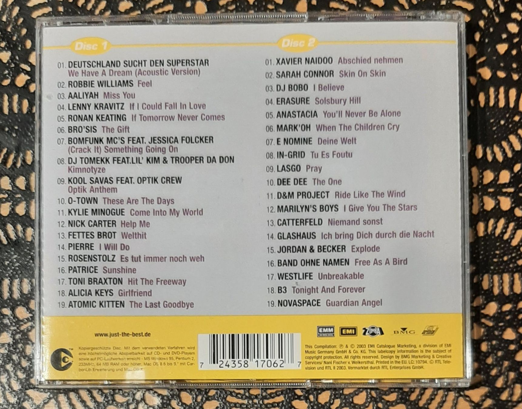 CD: Just The Best Vol. 43, 2CD Hit Compilation Sampler 2003 – Usato da Schönenberg TG venduto da breiti12 1