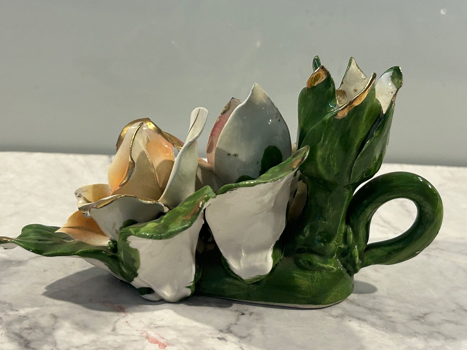 Portacandele: Kerzenständer Vintage Blumenarrangement – Usato da Basel venduto da toy_t8bb 2