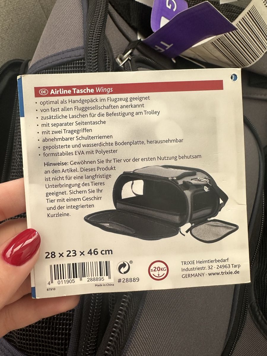 Trixie Borse: Sac petit chien voyage – Nuovo (secondo la descrizione) da Hauterive NE venduto da ric_cx8j 4
