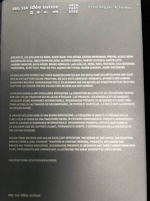 Libri: DESIGNsuisse  Buch mit 2 Original-DVDs – Usato da Cham venduto da Basing75 1