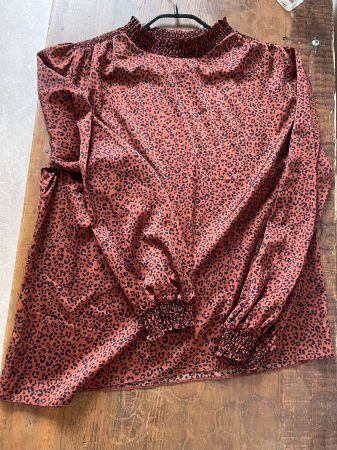 GEORGE (England ) M L XL Neu/NP58CHF Orange Leopard