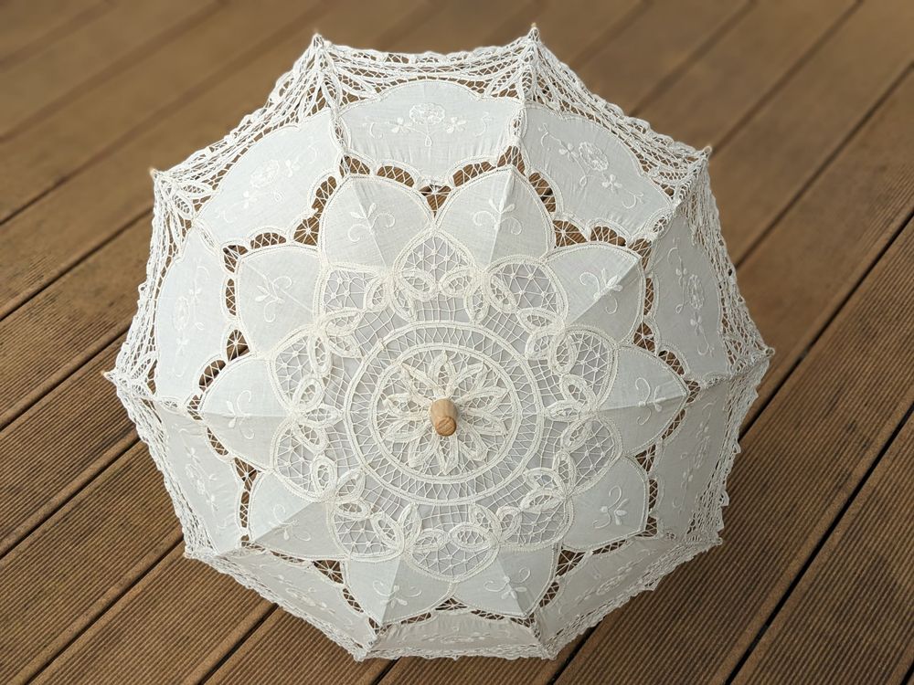 Spitzen Sonnenschirm Hochzeit Deko Kaufen auf Ricardo