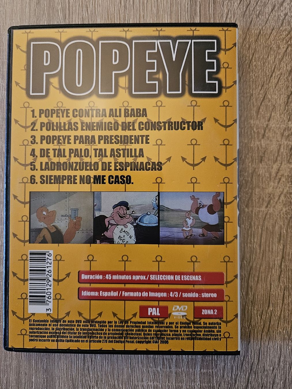 Tutti i DVDs: DVD Popeye Volumen 2 Spanisch – Usato da Ebikon venduto da SecondChance_byM 1