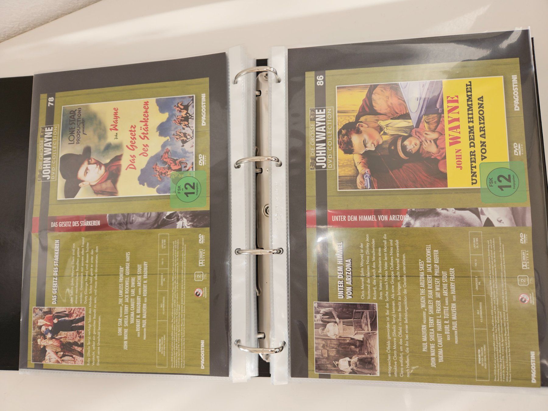 Tutti i DVDs: John Wayne Collection - 110 Stk. DVD De Agostini u.a. & Buch – Usato da Gunzwil venduto da Charro03 3