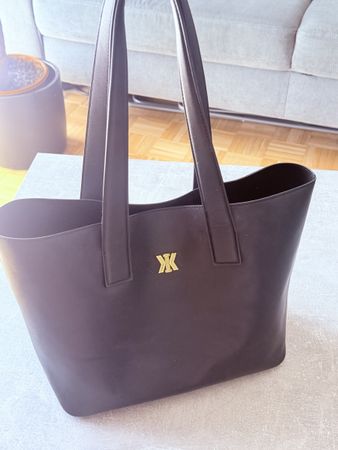 Tasche schwarz Leder Marke Kassandre gebraucht