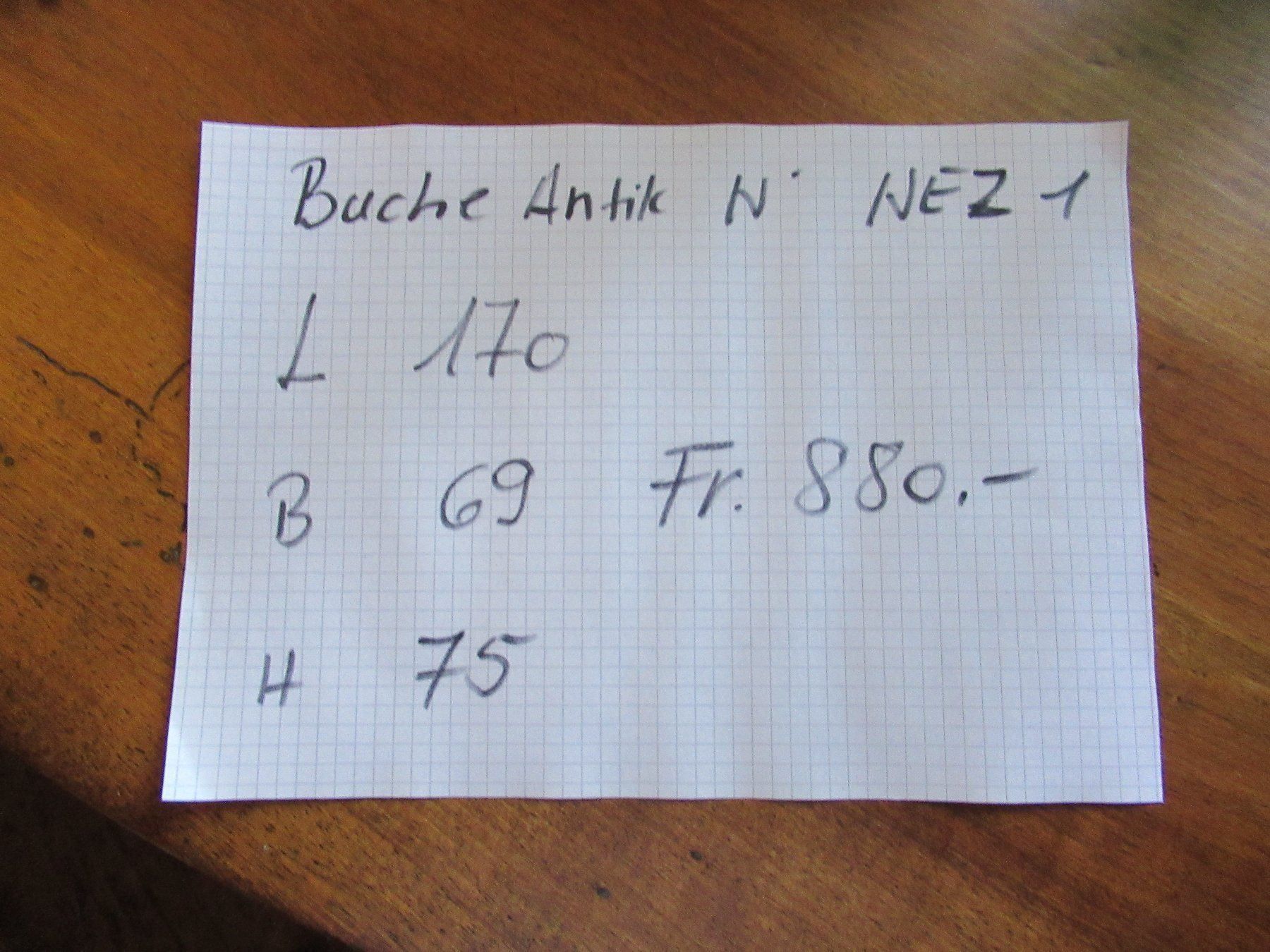 Tische: Antiker Beizentisch (Buche/170) – Gebraucht aus Berg SG von Pizza58 6