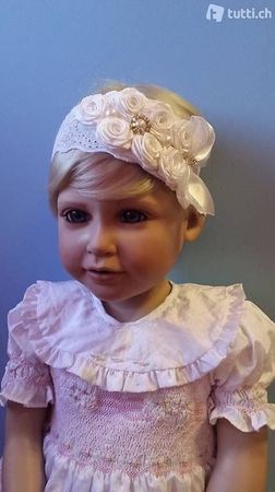 Taufkleid Handstickerei Festliches Kleid Blumenmädchen