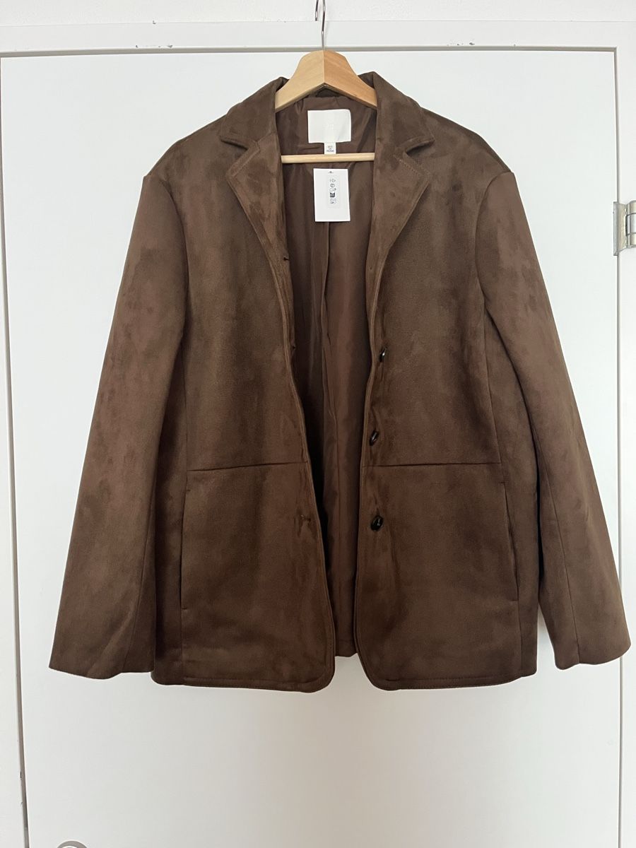 H&M Giacche: Chocolate Suede Blazer – Nuovo e nell'imballaggio originale da Zürich venduto da Lelillemore