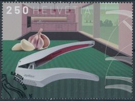 2024  Knoblauchpresse - Blockausschnitt - Ersttag Stempel ET