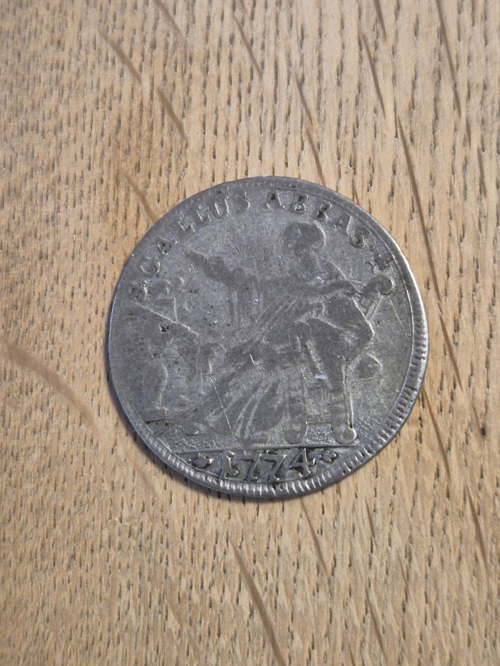 Alle Münzen: St. Gallen - 10 Kreuzer 1774 – Gebraucht aus Mels von Goldenfalcon