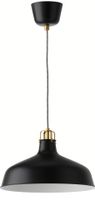 IKEA RANARP Hängeleuchte, schwarz / gold, Durchmesser 38cm