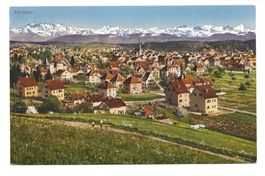 Uster (ZH) Wohnquartier mit Kirche - CH-Knabenmusiktag 1946