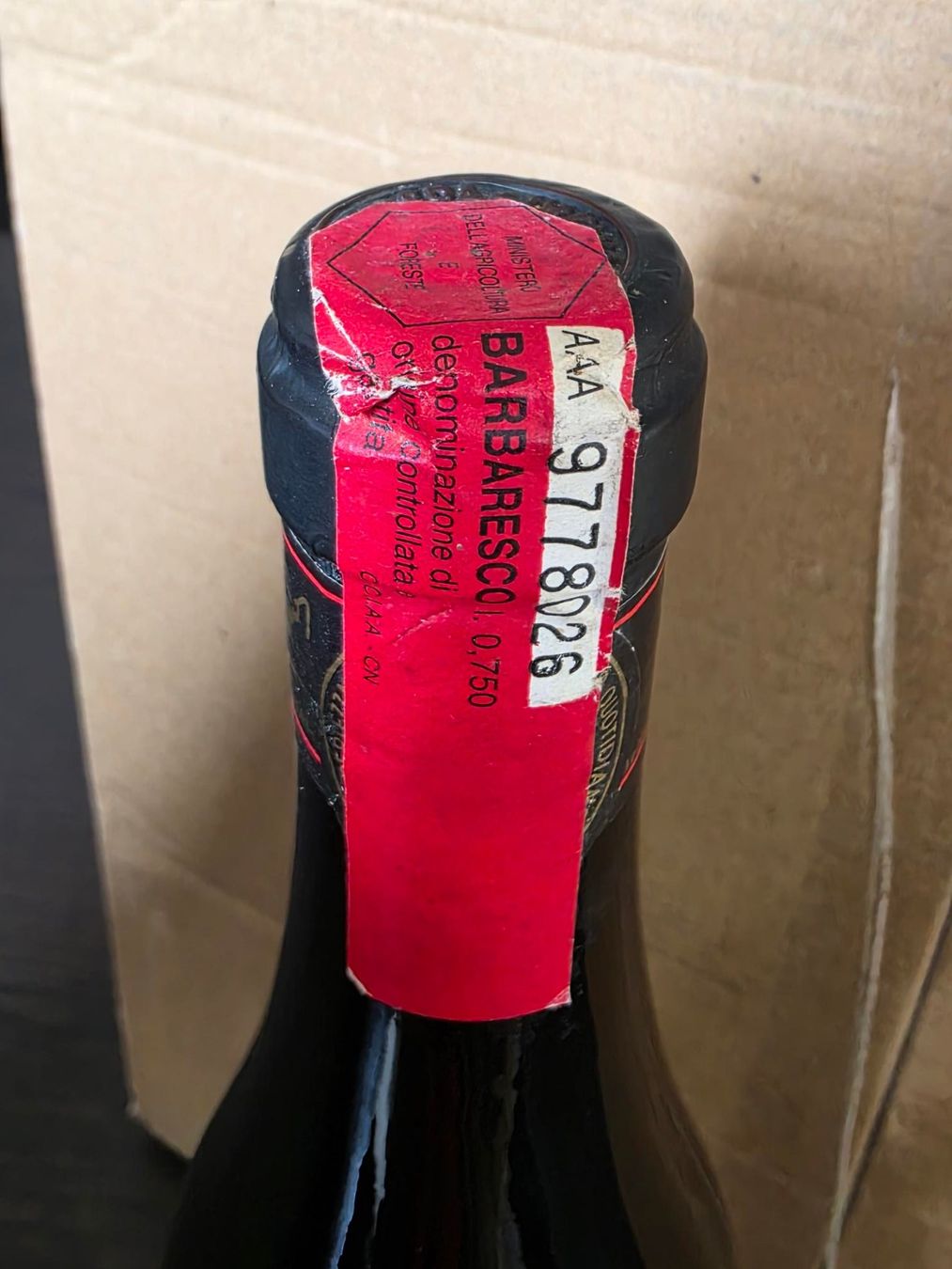 Vins: Barbaresco – Bersano 1987 – Neuf (Voir description) à Grasswil par Natali.H 4