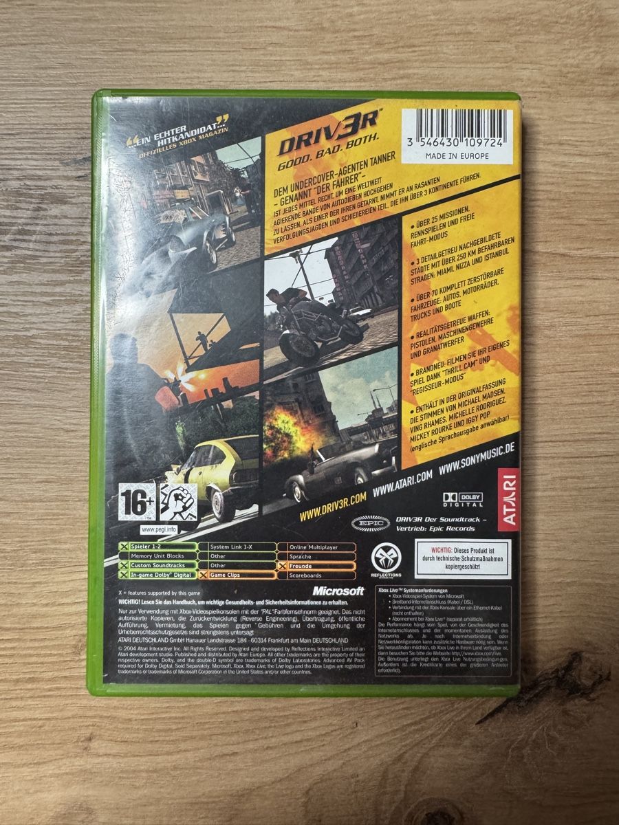 Microsoft Giochi: Xbox Classic Driver 3 - Retro Gaming Klassiker! – Usato da Biberist venduto da etesummer 1