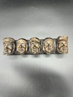 Vintage Carved Wood Pipe Rack