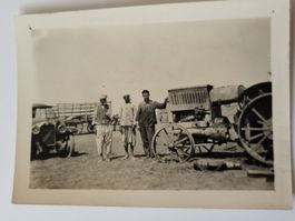 Historische Aufnahme Landwirtschaftszone mit Traktor R50
