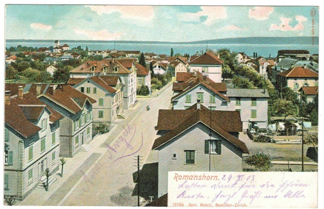 Ansichtskarten: AK Romanshorn 1903 – Gebraucht aus Zürich von Tolima194