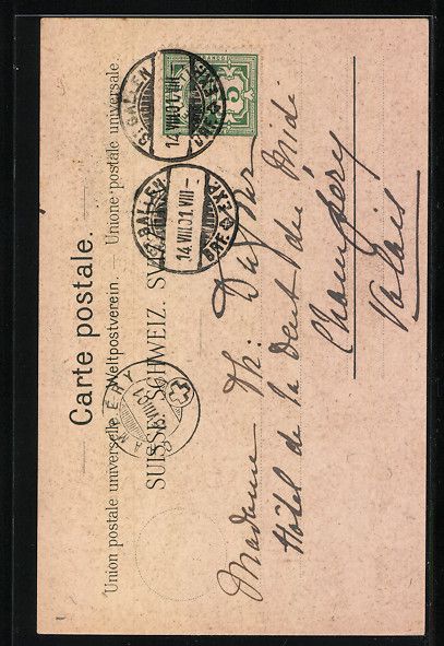 Ansichtskarten: Schaffhausen, Centenarfeier 1901, Schwei – Gebraucht aus Berlin von bartko-reher 1