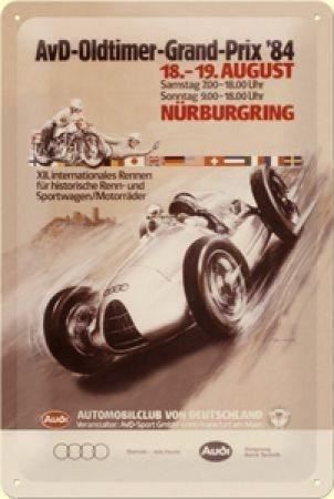 Insegne: Blechschild - Audi AvD Oldtimer Grand P. – Nuovo e nell'imballaggio originale da Ennetbürgen venduto da open24shop