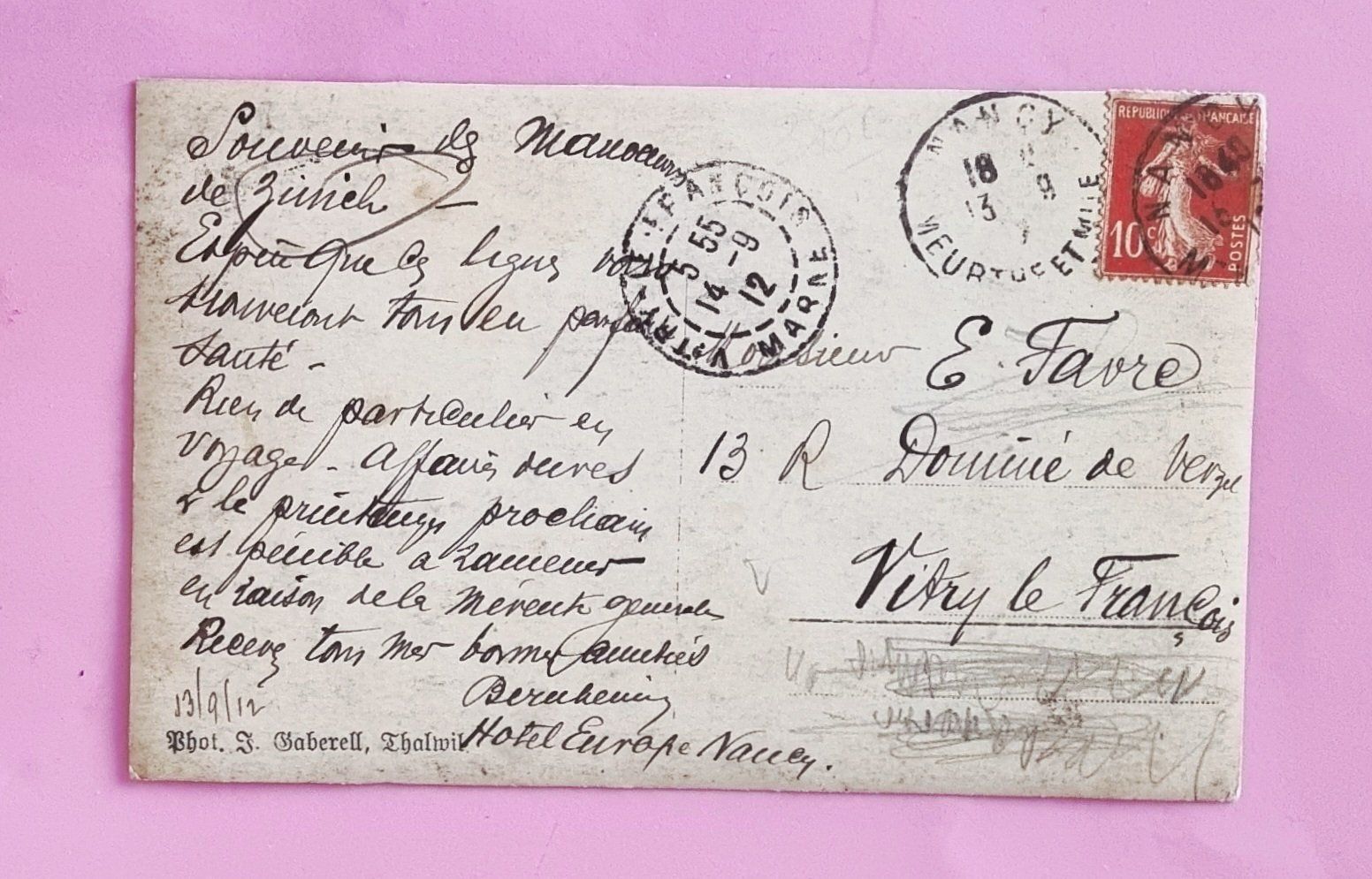 Cartoline postali: General Wille - Militär Manöver - 1912 – Usato da Rothrist venduto da RROENK 1