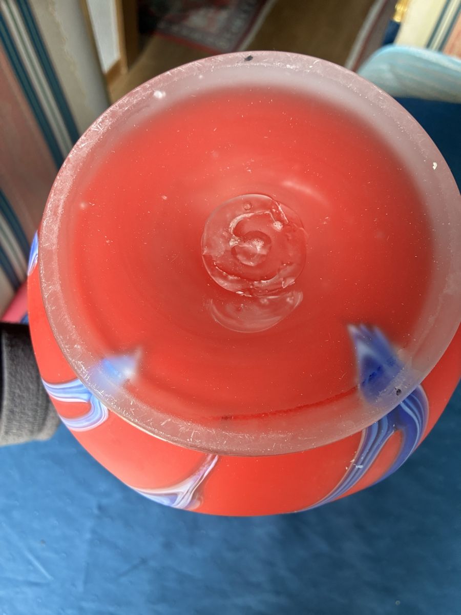 Vasi & Recipienti: Grosse Glasvase rot – Usato da Dornach venduto da Rosengarten 5