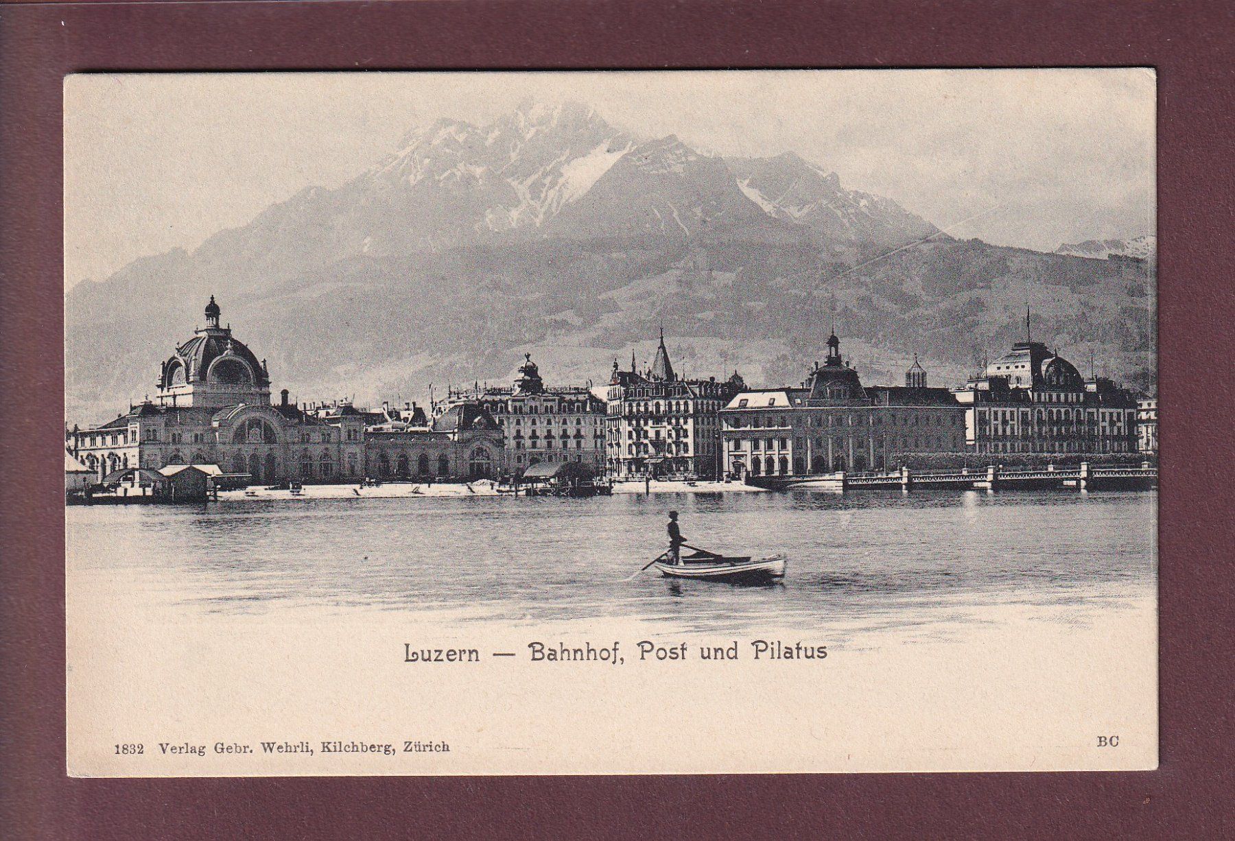 Cartes postales: LUZERN - Bahnhof - Post - Pilatus – D'occasion à Pully par nicecards