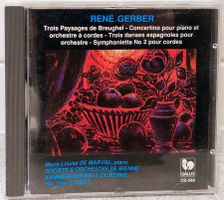CD - René Gerber - Marie-Louise De Marval piano