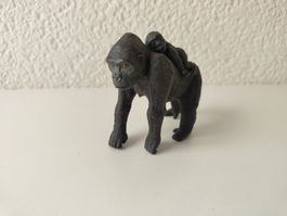 Schleich Gorilla mit Baby Affe Wild Life